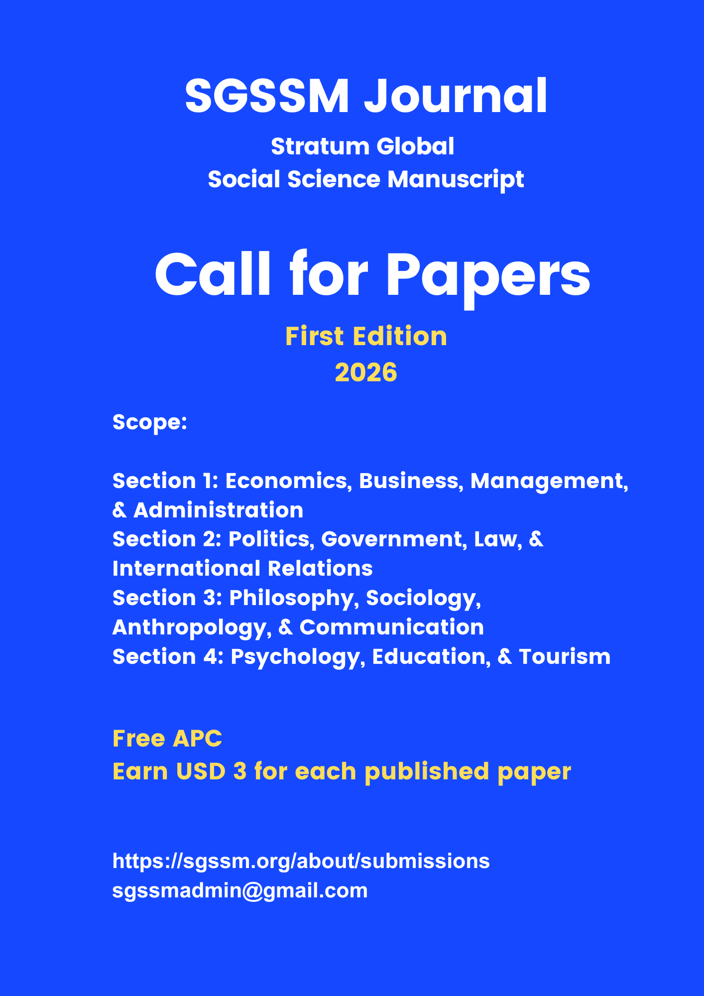 Call for Papers 2026